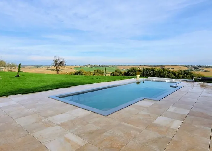 La Colline Gersoise-piscine-sauna Prázdninový dům La Sauvetat (Gers)